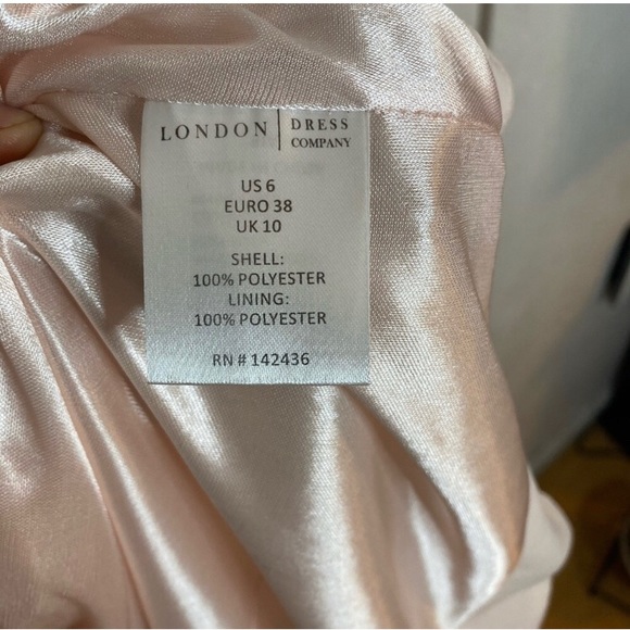 London dress pink & Gold Ria Dress - Women size 6 - Picture 6 of 8